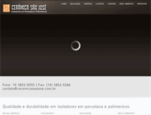 Tablet Screenshot of ceramicasaojose.com.br
